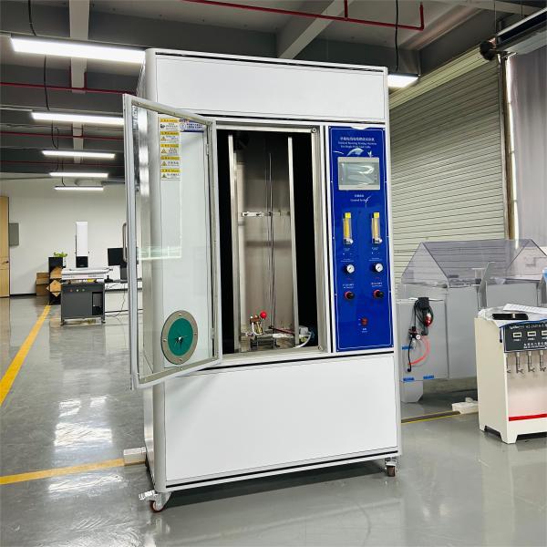 Single Wire Vertical Burning Tester Machine With Standard IEC60332 Blue Flame Core Height 46~78mm
