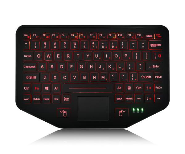 Quality Rugged Vehicle Keyboard With Touchpad Backlit Scissor Switch Desktop for sale