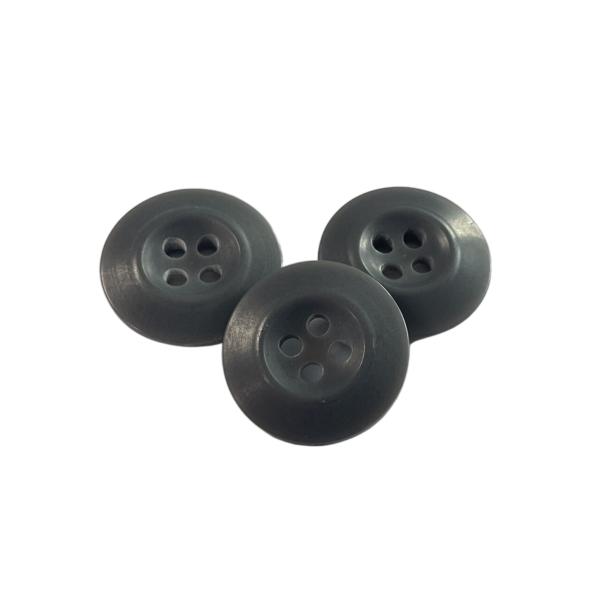 Matt Grey Melamine Buttons In 30L Round Shape Lightweight Durable