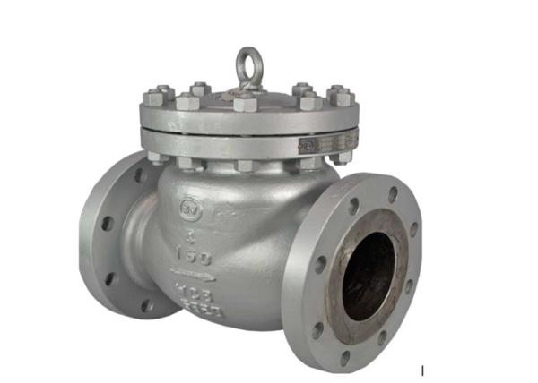 Quality H44H Cast Steel Swing Check Valve Steam High Temperature One Way Flange Check Valve for sale