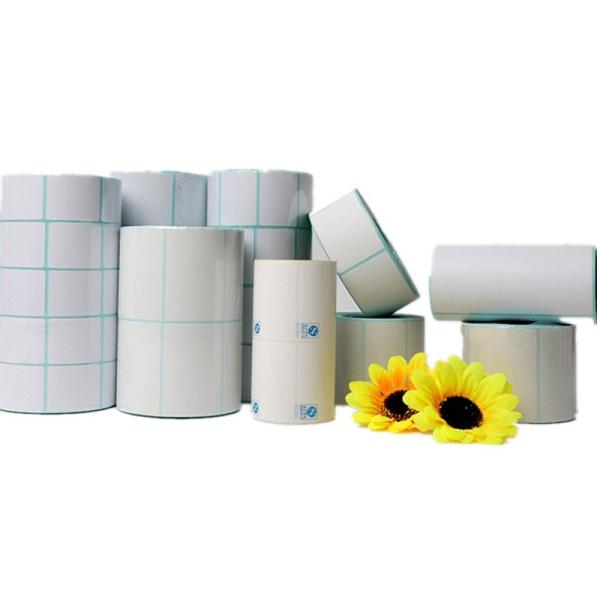 Quality Blank Glossy Custom Roll Label Stickers , Paper Direct Thermal Labels for sale