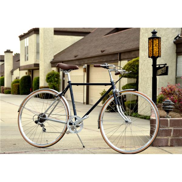 Cheap manufacturer price colorful hi-ten steel 26/28 size elegant retro lady bike with basket for sale made in China