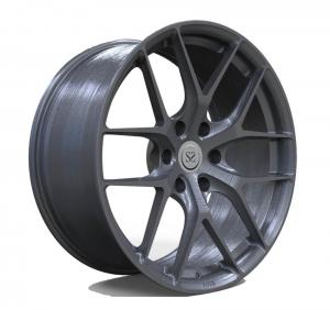 China Deep Concave Forged Wheels Brushed Black Monoblock Alloy Rims 20 Inch wholesale