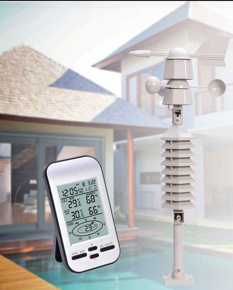 WS0232 LCD Digital Weather Station With Colour Display Humidity Range 20% To 90% Remote Viewing Data