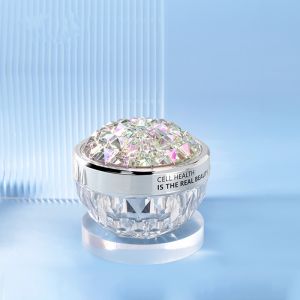 China Luxury 50G Diamond Acrylic Plastic Cosmetic Jars Sub Packaging wholesale