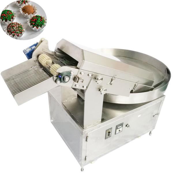 Quality Automatic cocoa powder chocolate sprinkles rotary table coating machine for sale