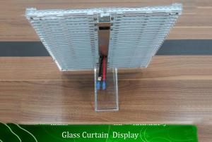 P15.6 Indoor Transparent Led Display Screen And Led Wall Clock For Shop Mall