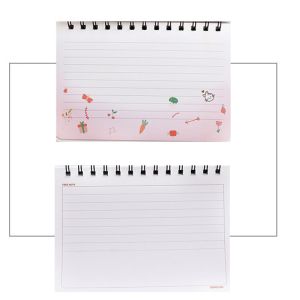 Cartoon Diary Journal Notebook , 8cmx10.5cm Spiral Bound Plain Notebook