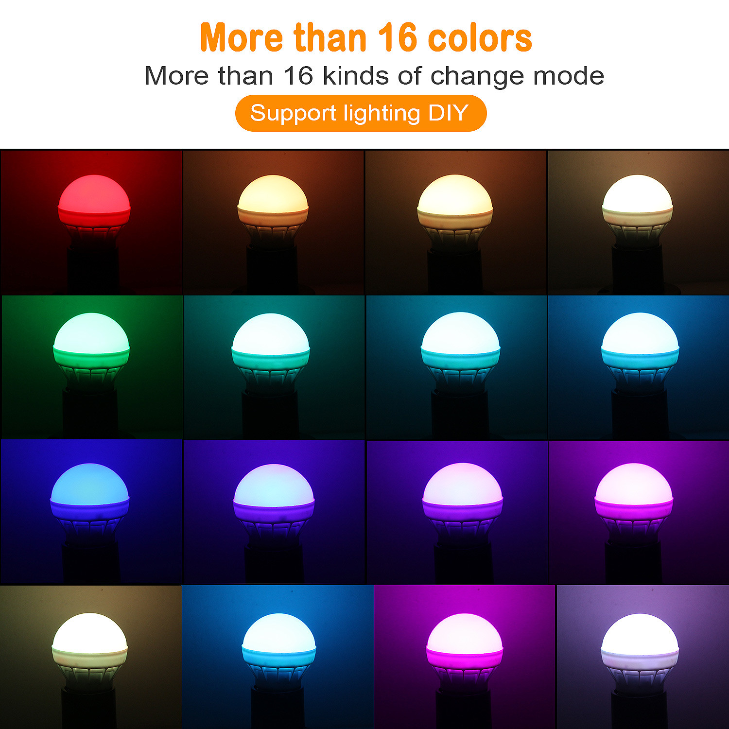 RGB Color Changing Dimmable LED Bulbs E12 E14 LED Bulb 3W Wattage