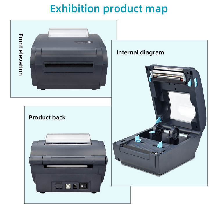 Return and Replacement 110mm 4inch Desktop Portable Barcode Label Thermal Printer