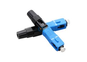 China SC APC UPC Fiber Optic Fast Connector For FTTH Drop Cable Field Termination wholesale