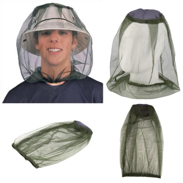 Quality Outdoor Fishing Cap Anti Mosquito Net For Face Mosquito Insect Repellent Hat Bug Mesh Head Net Face Protector Travel Cam for sale