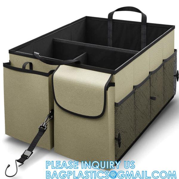 Quality Trunk Organizer Foldable Car Storage Boxes Car Storage Bag, Organizer Multi-Compartment Collapsible Trunk storage for sale