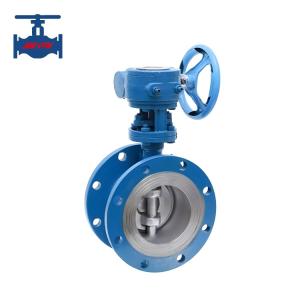 Cast Steel WCB Flanged Butterfly Valve Triple Offset For Water / Steam And Oil Use