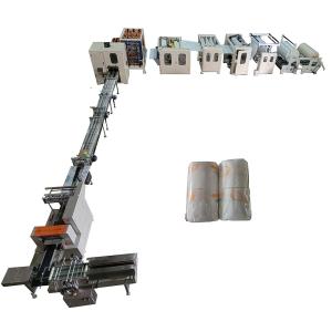 Full Automatic 2 Color Printing Small Kitchen Towel And Toilet Paper Roll Making Machine Production Line