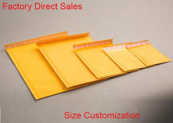 Quality 2 Sealing Sides Kraft Paper Bubble Mailers 7*8'' Matt Surface Self Adhesive Seal for sale