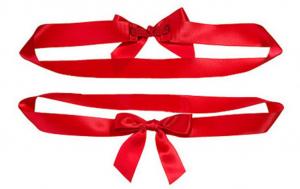China Creative Fashion Perfect ribbon bow tie for gift wrapping , clothing address wholesale