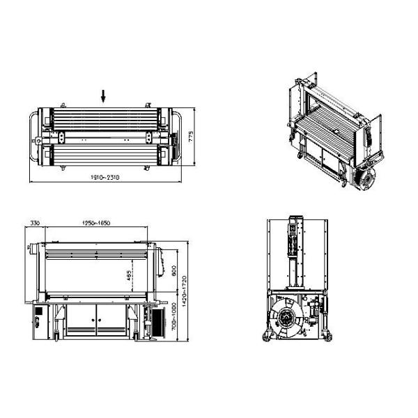5mm PP Band Bundling Strapping Roll Machine for Automatic Strap Ejector Carton Box