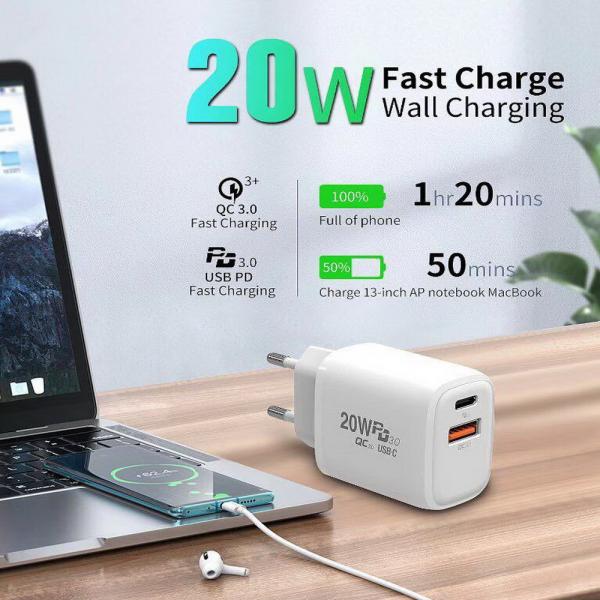 PD20W type-c Fast Charging Magsafes Mobile Adapter Charger 20W PD Charger Original For Iphone 12 PD charger