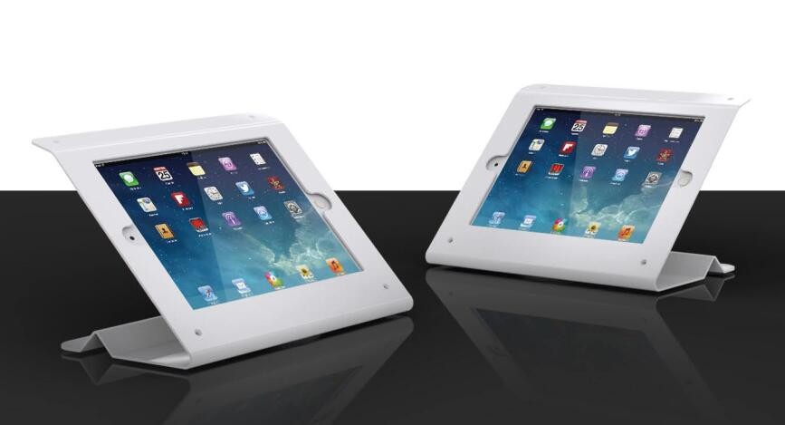 COMER anti-theft locking tablet counter-top display mounting 360 degree rotating tablet stands support for stores shop