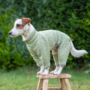 China Knitted Fleece Overall Warm Dog Coats Raglan Faux Fur Backing wholesale