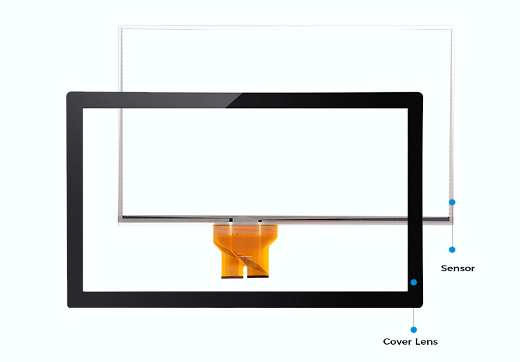 17 Inch LCD Touch Screen PCAP Tempered Glass Sensor With USB Port