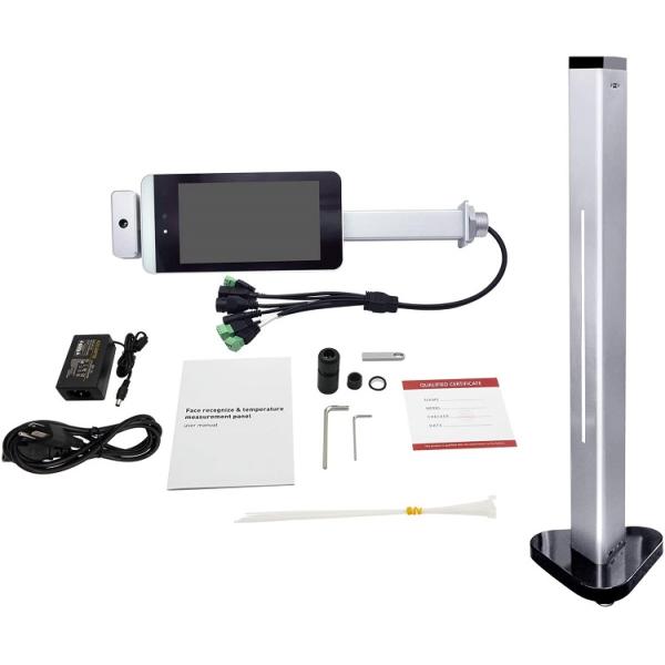outdoor 8 Inch Biometric thermal scanner with face recognition