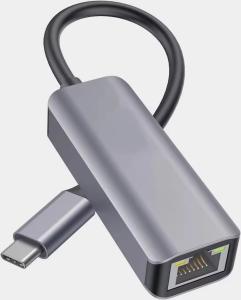 China Customized Logo Usb C Ethernet Adapter Type-C To RJ45 Converter High Speed wholesale