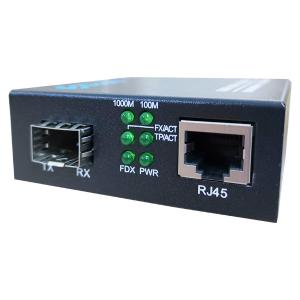 China 1000 Base-Fx Sfp Rj45 Ethernet Managed Media Converter on sale