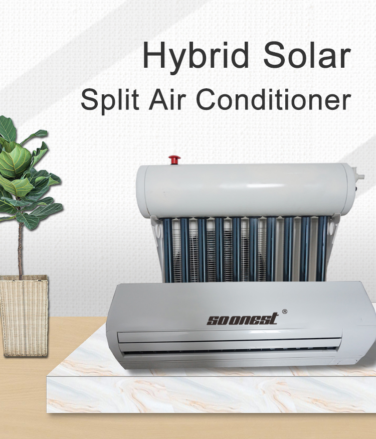 Wall Mounted 12000 Btu Solar Air Conditioner Vacuum Tube Off Grid Small Solar Ac Air Conditioner 24 Volt Solar Air Conditioner