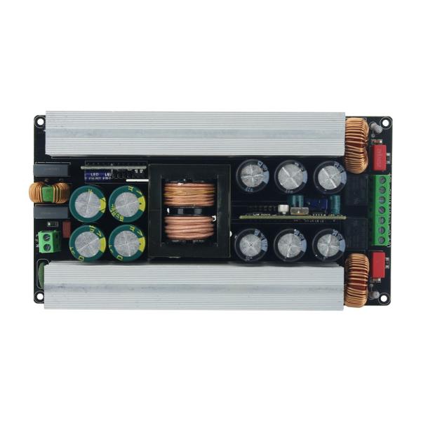 2x600W Stereo Digital Power Amplifier Board AC DC Converter with Switching Power Supply Bridged Speaker Protection Board Mount