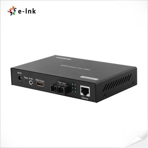 Quality HDMI Video 10/100M Ethernet Over Fiber Extender 1080P Built In IR Remote Control for sale