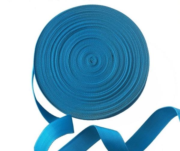 Quality 15mm To 75mm PP Webbing UV Stabilized Automotive Webbing Blue for sale
