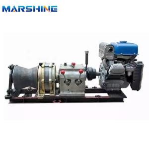China 3 Ton Underground Cable Pulling Machine Capstan Winch Gasoline Powered wholesale