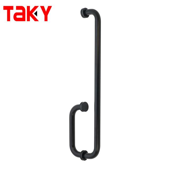Stainless Steel Sliding Glass pull Handle L Type Shower Door Pulls Towel bar glass door handle