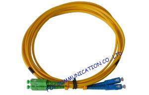 China High Durability SC / APC Fiber Optic Patch Cord with LSZH jacket Ceramic Ferrule wholesale
