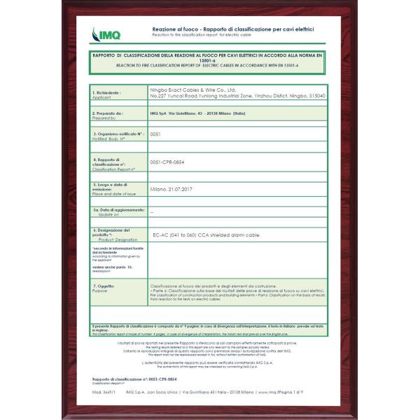 Fire Resistant ABS KPSng 2x2x0.5 White Electrical Cables for Flame Retardant Systems