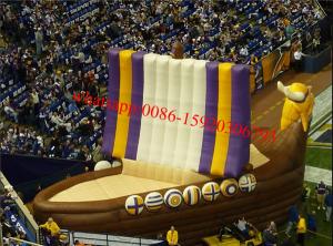 China End Zone Party Deck Inflatable Boat for football wholesale