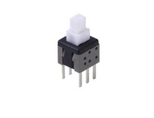China Self Locking 8mm Momentary Push Button Switch Single And Double Row SGS Approved wholesale