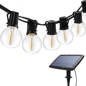 China Ip44 Waterproof Solar G40 Outdoor LED Patio String Lights on sale