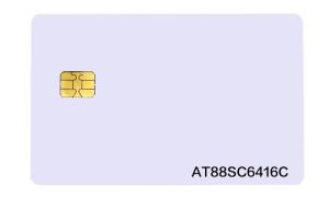 Full Color CR80 Memory AT88SC6416C Contact IC Cards
