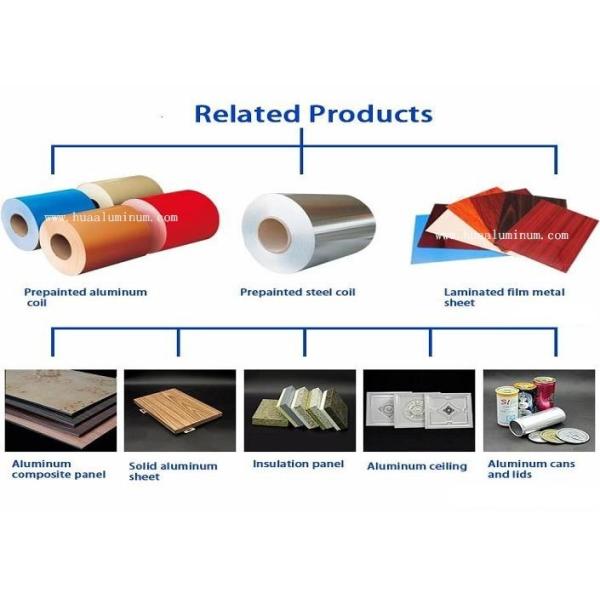 8feet Long Rolled Aluminum Coil , Polished Surface 1050 Aluminum Coil