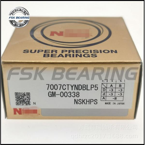 Super Precision 7007CTYNDBLP5 7007C DBLP5 Angular Contact Ball Bearing For Hydraulic Pumps