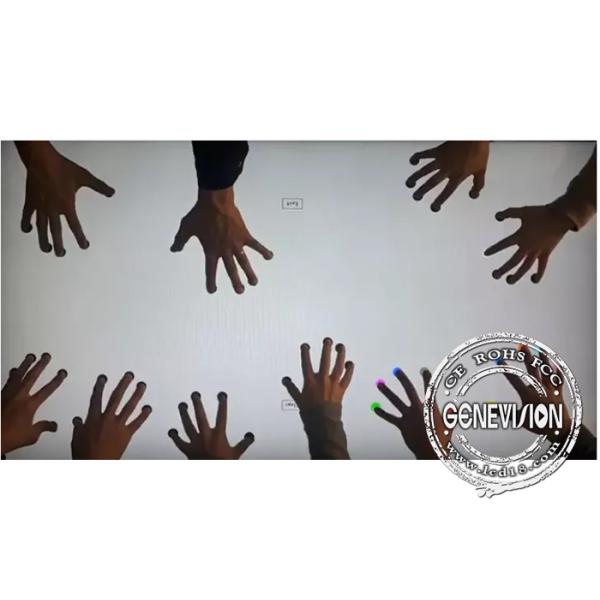 Customized 55 Inch Infrared Touch Screen Frame Curved 4*8 With USB Plug And Play