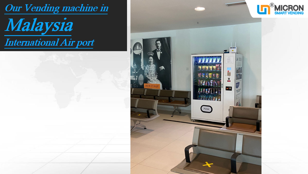 Smart vending machine for snack and drink with E-wallet and touch screen