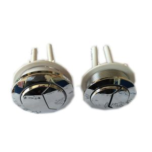 China Electroplate Toilet Flush Switch Cistern Button , Dual Flush Toilet Button wholesale