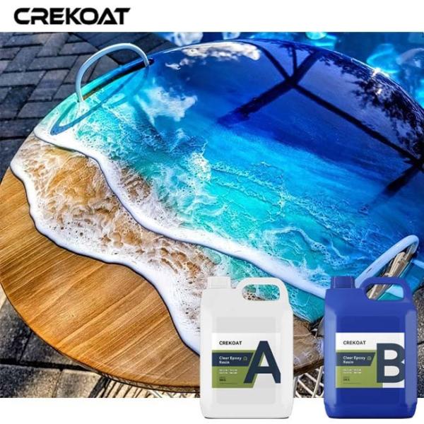 Quality Non Yellowing Clear Epoxy Resin For Seamless Tabletops for sale