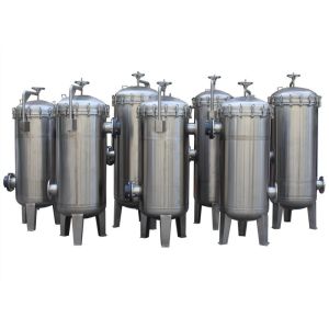 China Single Multi Bag Filter Housing With Bead Blasting / Mirror Surface wholesale