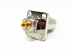 China 50Ohm Electrical Bayonet BNC Bulkhead Connector Nickel Plated Plating wholesale