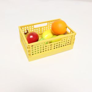 Practical CE Collapsible Plastic Basket , Multifunctional Foldable Plastic